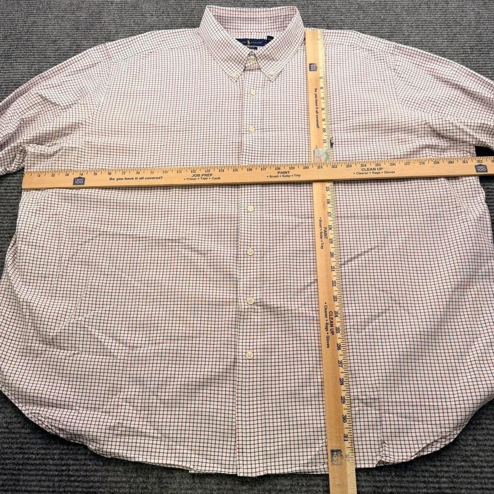 Polo Ralph Lauren Oxford Button Down Shirt Classic Fit Mens 4XB Multicolor Plaid